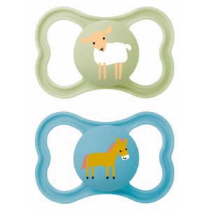 Πιπίλα Air Σιλικόνης 6-16 μηνών - Boy - Πράσινο - MAM