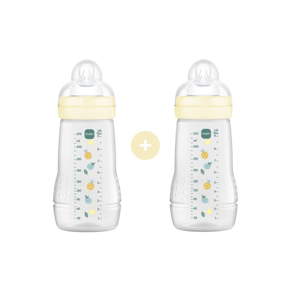 Σετ 2 Μπιμπερό Easy Active™ Baby Bottle 270ml - Unisex – Κρεμ - MAM