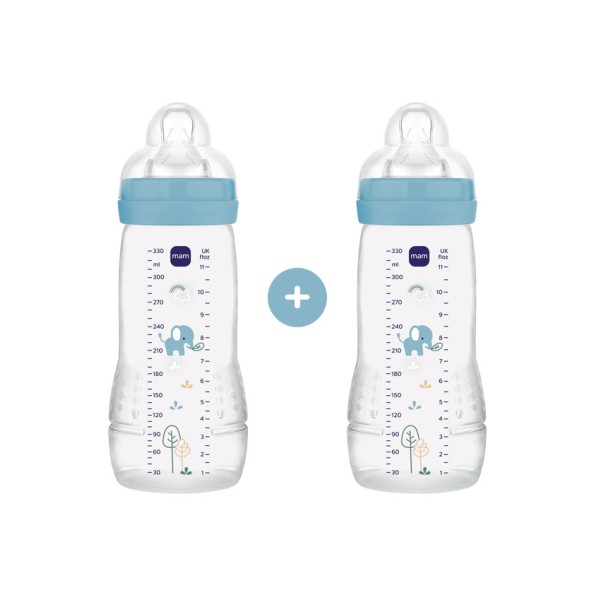 Σετ 2 Μπιμπερό Easy Active™ Baby Bottle 330ml - Boy - Μπλε - MAM