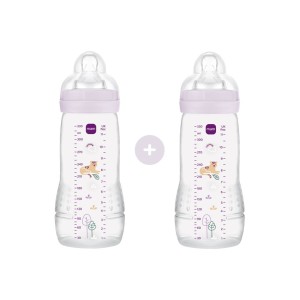 Σετ 2 Μπιμπερό Easy Active™ Baby Bottle 330ml - Girl – Μωβ - MAM