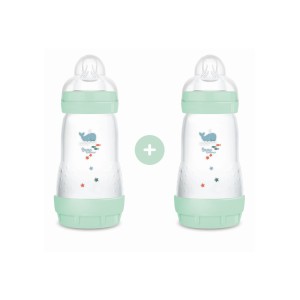 Σετ 2 Μπιμπερό Easy Start™ Anti-Colic 260ml - Boy – Τιρκουάζ - MAM