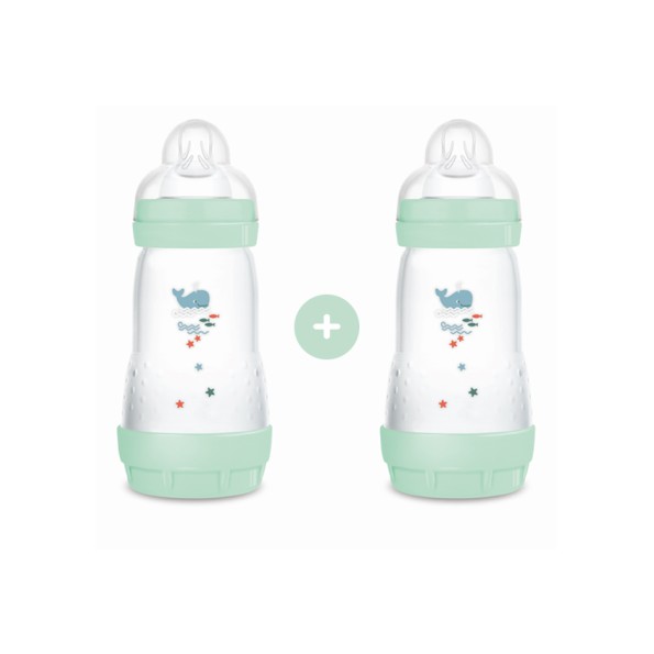 Σετ 2 Μπιμπερό Easy Start™ Anti-Colic 260ml - Boy – Τιρκουάζ - MAM