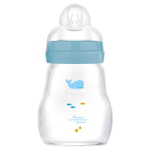 Μπιμπερό Γυάλινο Feel Good 170ml - Boy - Μπλε - MAM