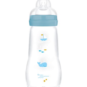 Μπιμπερό Γυάλινο Feel Good 260ml - Boy - Μπλε - MAM