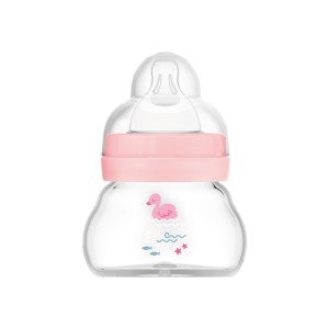 Μπιμπερό Γυάλινο Feel Good 90ml - Girl – Ροζ - MAM