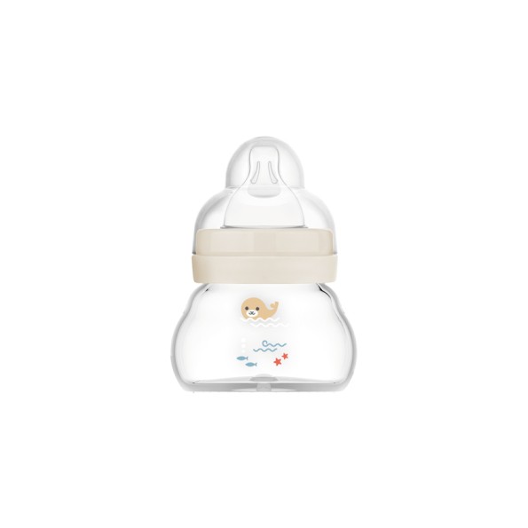 Μπιμπερό Γυάλινο Feel Good 90ml - Unisex – Κρεμ - MAM