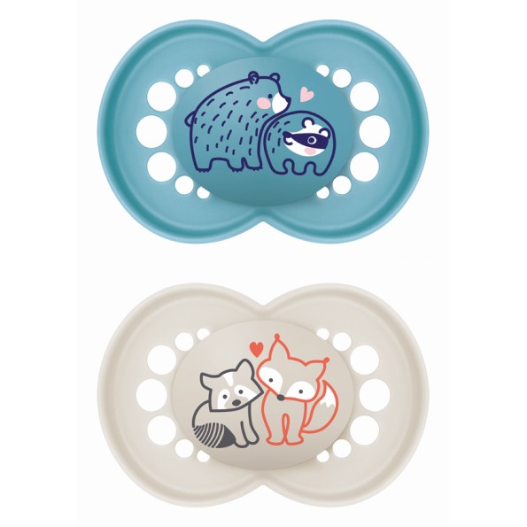 Πιπίλα Original Σιλικόνης 16+ μηνών - Boy - Μπλε - MAM