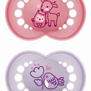 Πιπίλα Original Σιλικόνης 16+ μηνών - Girl – Ροζ - MAM