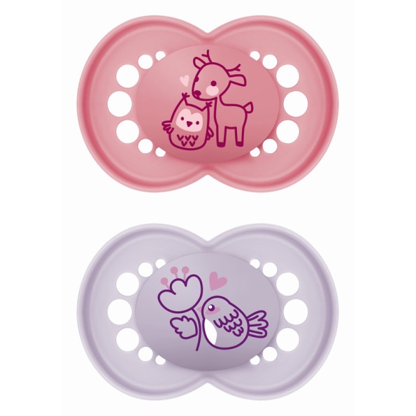 Πιπίλα Original Σιλικόνης 16+ μηνών - Girl – Ροζ - MAM
