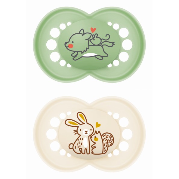 Πιπίλα Original Σιλικόνης 16+ μηνών - Unisex – Πράσινο - MAM