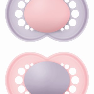 Πιπίλα Original Unprinted Σιλικόνης 16+ μηνών - Girl – Μωβ - MAM