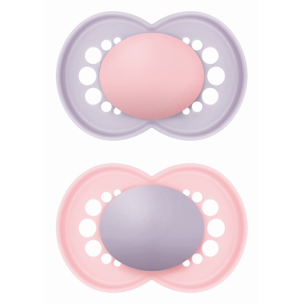 Πιπίλα Original Unprinted Σιλικόνης 16+ μηνών - Girl – Μωβ - MAM