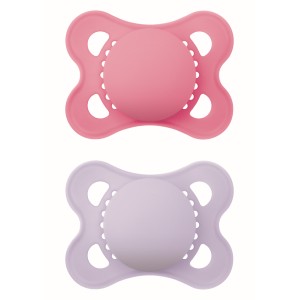 Πιπίλα Original Unprinted Σιλικόνης 2-6 μηνών - Girl – Ροζ - MAM