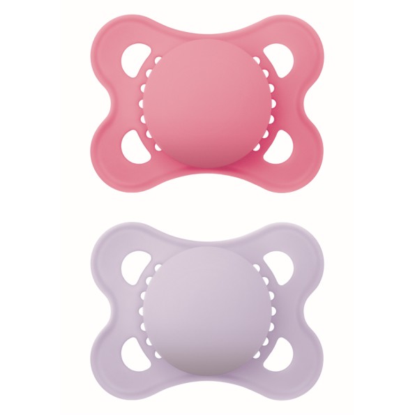 Πιπίλα Original Unprinted Σιλικόνης 2-6 μηνών - Girl – Ροζ - MAM