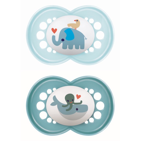 Πιπίλα Original Σιλικόνης 6-16 μηνών - Boy – Γαλάζιο - MAM