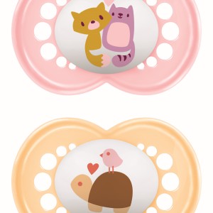 Πιπίλα Original Σιλικόνης 6-16 μηνών - Girl – Ροζ - MAM