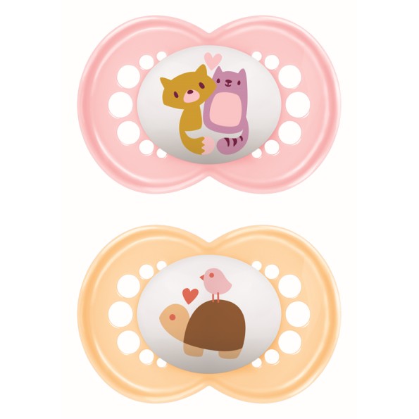 Πιπίλα Original Σιλικόνης 6-16 μηνών - Girl – Ροζ - MAM