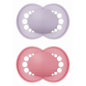 Πιπίλα Original Unprinted Σιλικόνης 6-16 μηνών - Girl – Μωβ - MAM