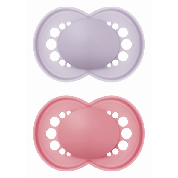 Πιπίλα Original Unprinted Σιλικόνης 6-16 μηνών - Girl – Μωβ - MAM