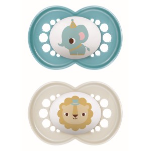 Πιπίλα Original Καουτσούκ 16+ μηνών - Boy - Μπλε - MAM