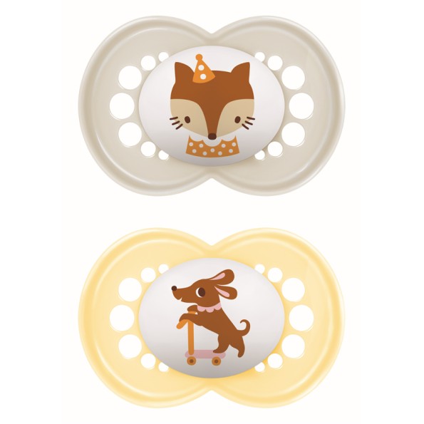 Πιπίλα Original Καουτσούκ 16+ μηνών - Unisex – Κίτρινο - MAM