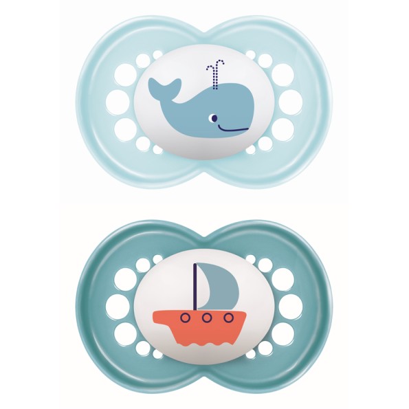 Πιπίλα Original Καουτσούκ 6-16 μηνών - Boy – Γαλάζιο - MAM