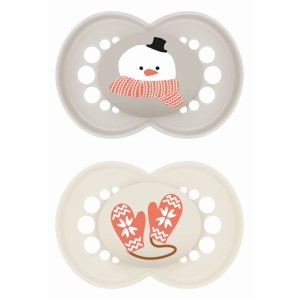 Πιπίλα Original Σιλικόνης 6-16 μηνών – Winter Limited Edition - Unisex – Γκρι - MAM Πιπίλα Original Σιλικόνης 6-16 μηνών – Winter Limited Edition - Unisex – Γκρι - MAM