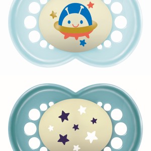 Πιπίλα Original Night Σιλικόνης 16+ μηνών - Boy – Γαλάζιο - MAM