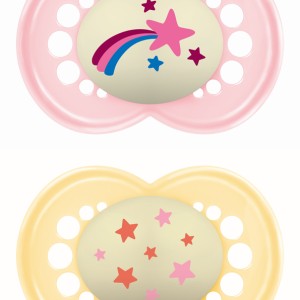 Πιπίλα Original Night Σιλικόνης 16+ μηνών - Girl – Ροζ - MAM Πιπίλα Original Night Σιλικόνης 16+ μηνών - Girl – Ροζ - MAM