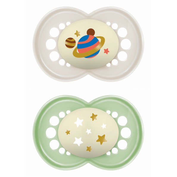 Πιπίλα Original Night Σιλικόνης 16+ μηνών - Unisex – Κρεμ - MAM