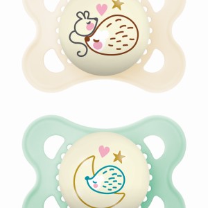 Πιπίλα Original Night Σιλικόνης 2-6 μηνών - Unisex – Κρεμ - MAM