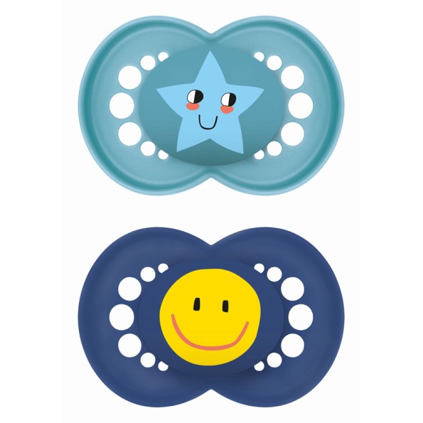 Πιπίλα Original Σιλικόνης 6-16 μηνών - Boy - Μπλε - MAM