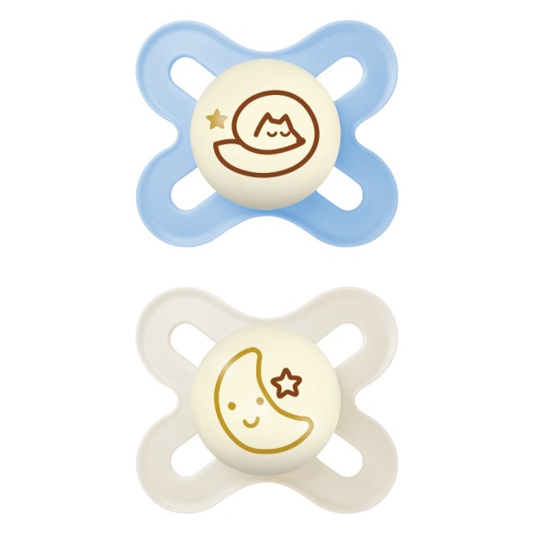 Πιπίλα Start Night Σιλικόνης 0-2 μηνών - Boy – Γαλάζιο - MAM