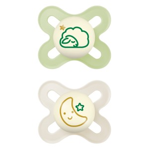 Πιπίλα Start Night Σιλικόνης 0-2 μηνών - Unisex – Πράσινο - MAM