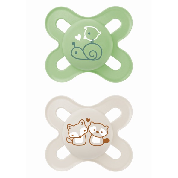 Πιπίλα Start Σιλικόνης 0-2 μηνών - Unisex – Πράσινο - MAM