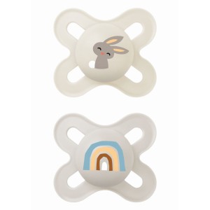 Πιπίλα Start Σιλικόνης 0-2 μηνών - Unisex – Κρεμ - MAM