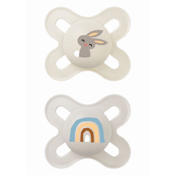 Πιπίλα Start Σιλικόνης 0-2 μηνών - Unisex – Κρεμ - MAM