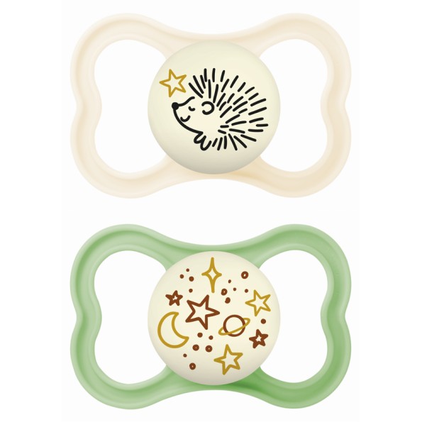 Πιπίλα Supreme Night Σιλικόνης 16+ μηνών - Unisex – Πράσινο - MAM
