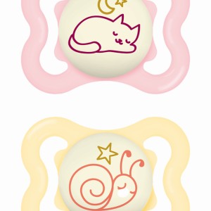 Πιπίλα Supreme Night Σιλικόνης 2-6 μηνών - Girl – Ροζ - MAM