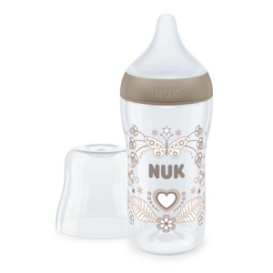 Nuk Perfect Match Μπιμπερό PP Temperature Control 260ml Με Θηλή Σιλικόνης 3+m Heart