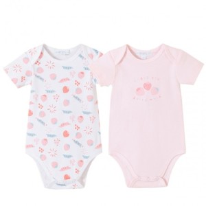 Amomi Βρεφικά Κορμάκια Κοντομάνικα Σε Διαφορετικά Σχέδια Σετ 2τμχ Φραουλίτσες Amomi Βρεφικά Κορμάκια Κοντομάνικα Σε Διαφορετικά Σχέδια Σετ 2τμχ Φραουλίτσες