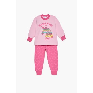 Bαμβακερή Πυζάμα Βρεφική Χειμερινή Με Τύπωμα Fun Pretty Baby