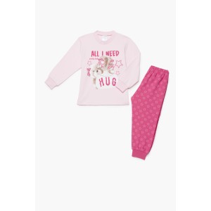 Bαμβακερή Πυζάμα Βρεφική Χειμερινή Με Τύπωμα Hug Pretty Baby Bαμβακερή Πυζάμα Βρεφική Χειμερινή Με Τύπωμα Hug Pretty Baby