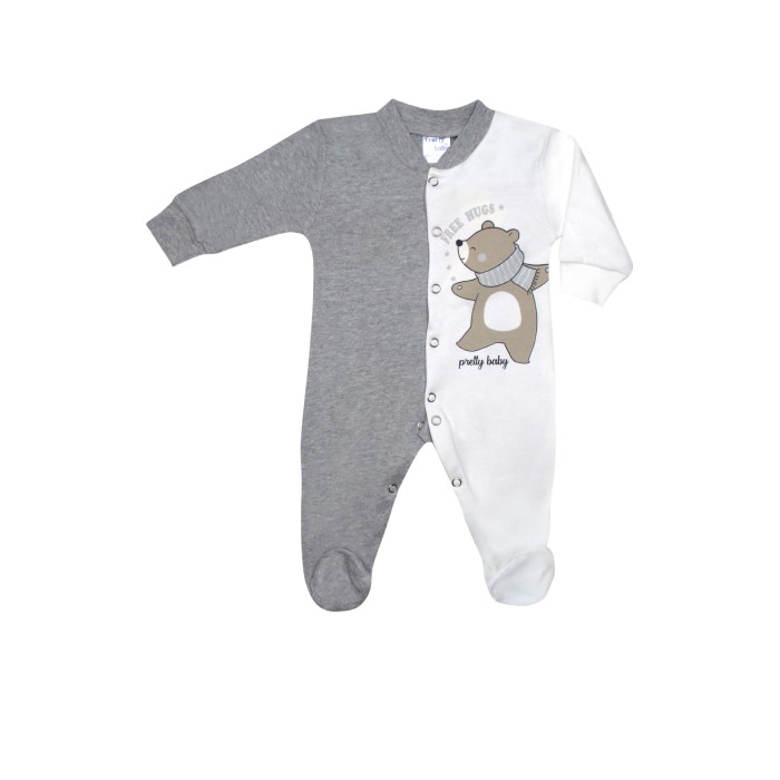 Βρεφικό Βαμβακερό Φορμάκι  Free Hugs Χειμερινό Pretty Baby