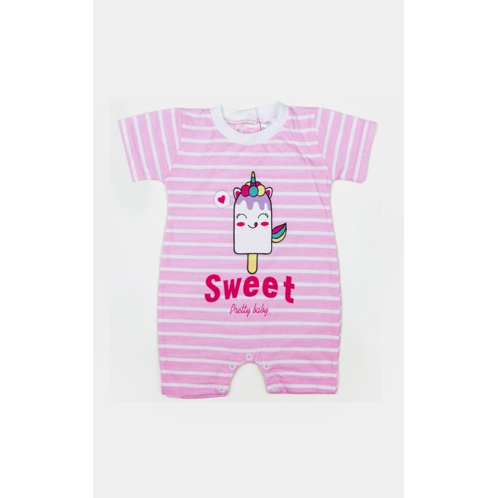 Βρεφικό Φορμάκι Βαμβακερό Sweet Κοντομάνικο