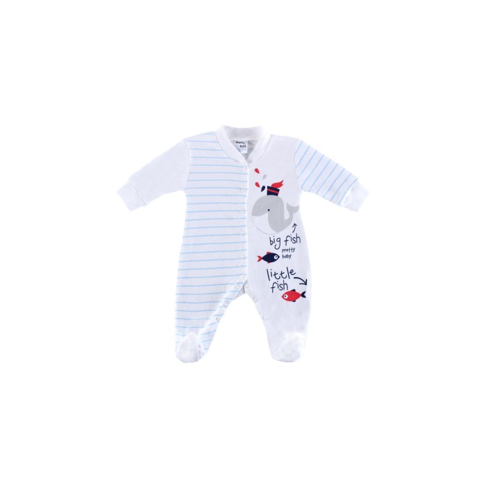 Βρεφικό Φορμάκι Βαμβακερό Big Fish Καλοκαιρινό