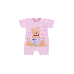 Βρεφικό Φορμάκι Βαμβακερό Flowers Κοντομάνικο Βρεφικό Φορμάκι Βαμβακερό Flowers Κοντομάνικο