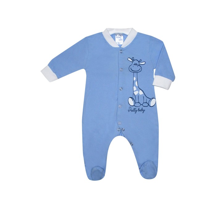 Βρεφικό Φορμάκι Βαμβακερό Καμηλοπάρδαλη Καλοκαιρινό Pretty Baby