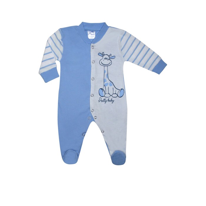 Βρεφικό Φορμάκι Βαμβακερό Καμηλοπάρδαλη Καλοκαιρινό Pretty Baby