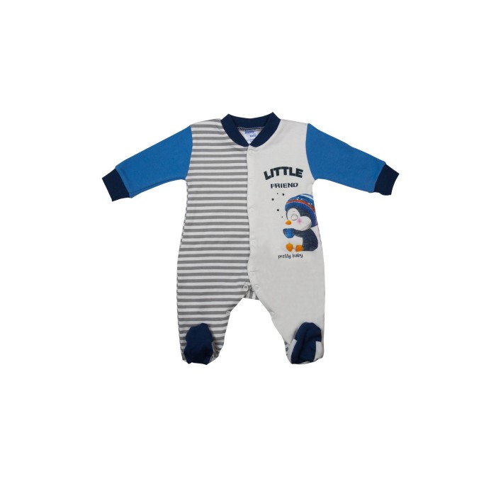 Βρεφικό Βαμβακερό Φορμάκι Little Friend Χειμερινό Pretty Baby